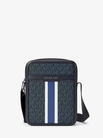 Bolso de vuelo con logotipo de la firma a rayas de Cooper