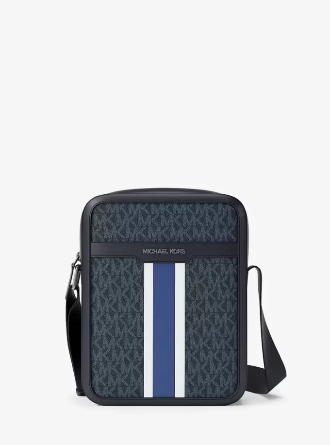 Bolso de vuelo con logotipo de la firma a rayas de Cooper Bolso de vuelo con logotipo de la firma a rayas de Cooper