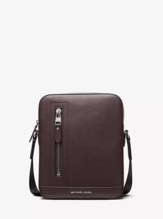 Bolso de vuelo Hudson de piel granulada