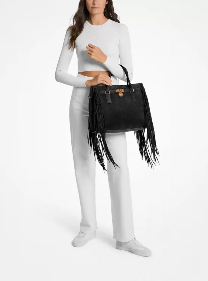 Bolso grande de ante con flecos Hamilton Moderne Bolso grande de ante con flecos Hamilton Moderne