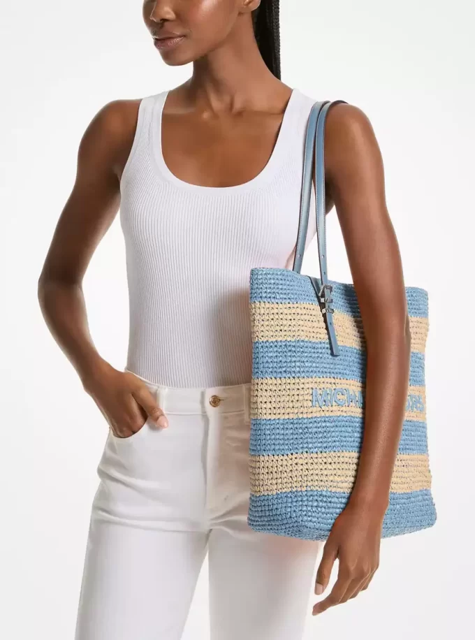 Bolso grande de mano Quinn tejido a mano