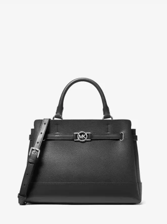 Bolso grande de piel granulada Reed