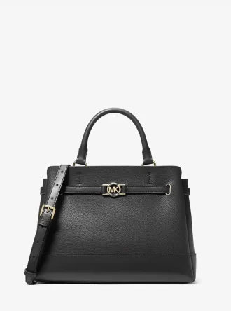 Bolso grande de piel granulada Reed
