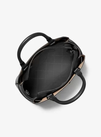 Bolso grande de piel granulada Reed