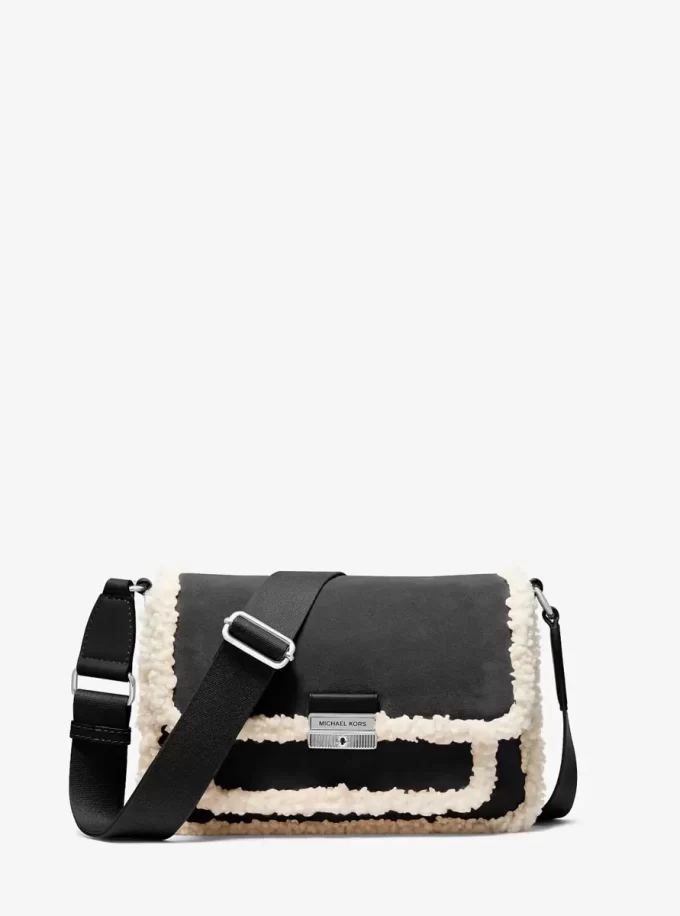 Bolso mensajero mediano Bradshaw de ante y piel sintética Bolso mensajero mediano Bradshaw de ante y piel sintética
