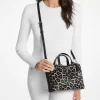 Bolso pequeño Carson de pelo de becerro con estampado de leopardo Bolso pequeño Carson de pelo de becerro con estampado de leopardo