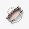 Bolso pequeño Sheila con patchwork con tachuelas y logotipo distintivo