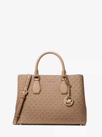 Bolso satchel grande con logotipo de Camille