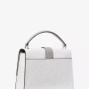 Bolso satchel Greenwich mediano con bloques de color y logotipo exclusivo Bolso satchel Greenwich mediano con bloques de color y logotipo exclusivo