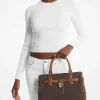 Bolso satchel mediano con logotipo de Hamilton Bolso satchel mediano con logotipo de Hamilton