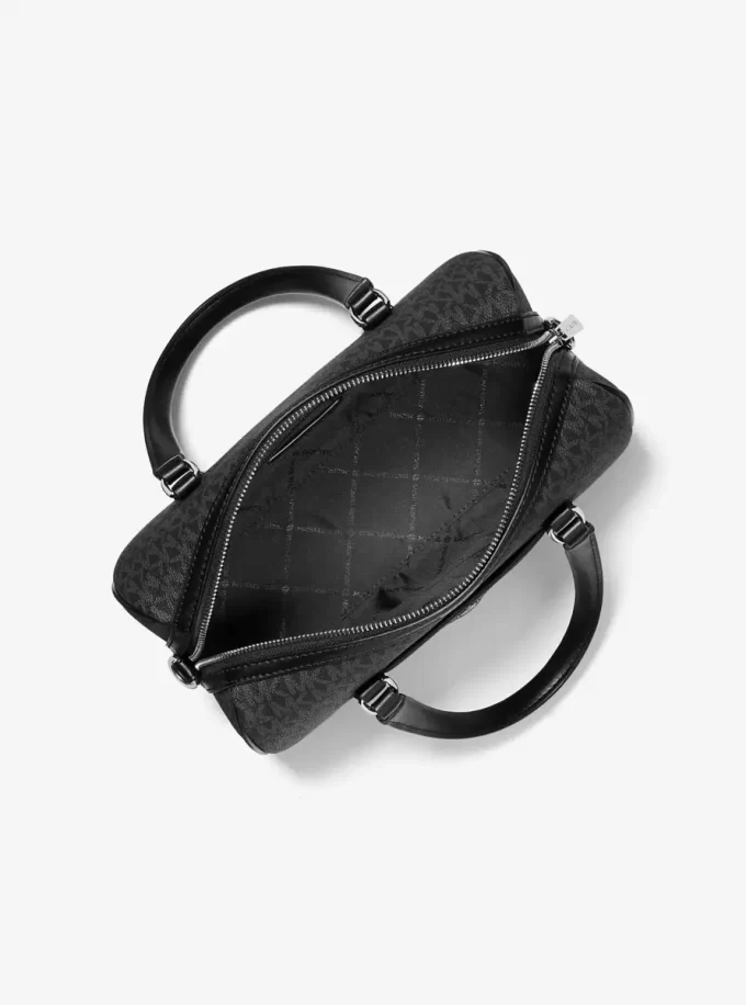 Bolso satchel mediano con logotipo de Jet Set Travel
