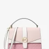 Bolso satchel mediano con logotipo de la firma Greenwich Bolso satchel mediano con logotipo de la firma Greenwich