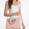 Bolso satchel mediano con logotipo de la firma Hamilton