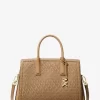 Bolso satchel mediano con logotipo de la firma Laila Bolso satchel mediano con logotipo de la firma Laila