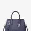 Bolso satchel mediano con logotipo de la firma Laila Bolso satchel mediano con logotipo de la firma Laila