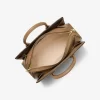 Bolso satchel mediano con logotipo de la firma Laila Bolso satchel mediano con logotipo de la firma Laila