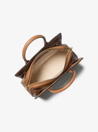 Bolso satchel mediano con logotipo de la firma Laila