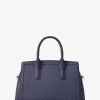 Bolso satchel mediano con logotipo de la firma Laila Bolso satchel mediano con logotipo de la firma Laila