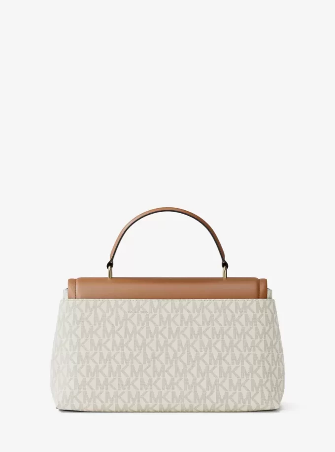 Bolso satchel mediano con logotipo de la firma Tribeca Bolso satchel mediano con logotipo de la firma Tribeca