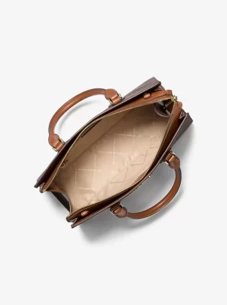 Bolso satchel mediano con logotipo de Sheila