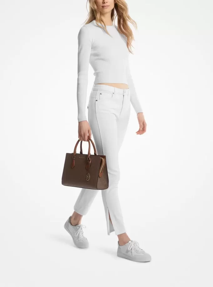 Bolso satchel mediano con logotipo de Sheila Bolso satchel mediano con logotipo de Sheila