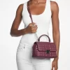 Bolso satchel mediano de cuero acolchado Tribeca Bolso satchel mediano de cuero acolchado Tribeca