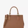 Bolso satchel mediano de piel saffiano Marilyn