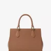 Bolso satchel mediano de piel saffiano Marilyn