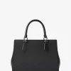 Bolso satchel mediano de piel saffiano Marilyn