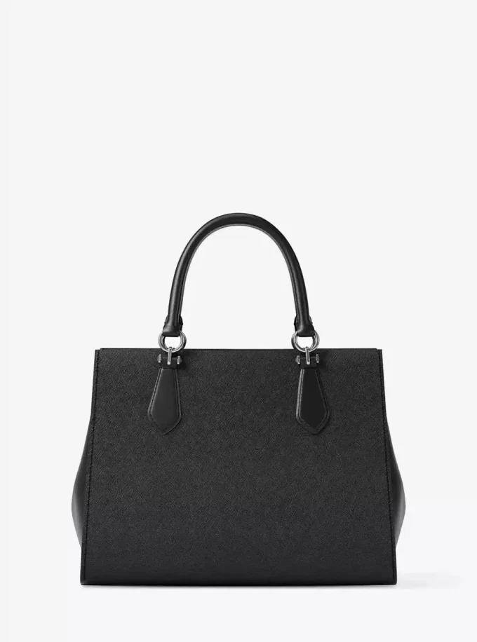 Bolso satchel mediano de piel saffiano Marilyn