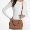 Bolso satchel mediano de piel saffiano Marilyn