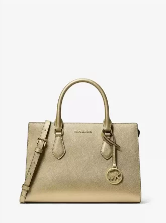 Bolso satchel mediano metálico Sheila