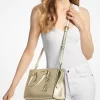Bolso satchel mediano metálico Sheila