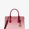 Bolso satchel mediano Sheila con logo de la firma ombré