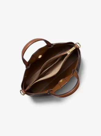 Bolso satchel pequeño con el logotipo de la firma Carson