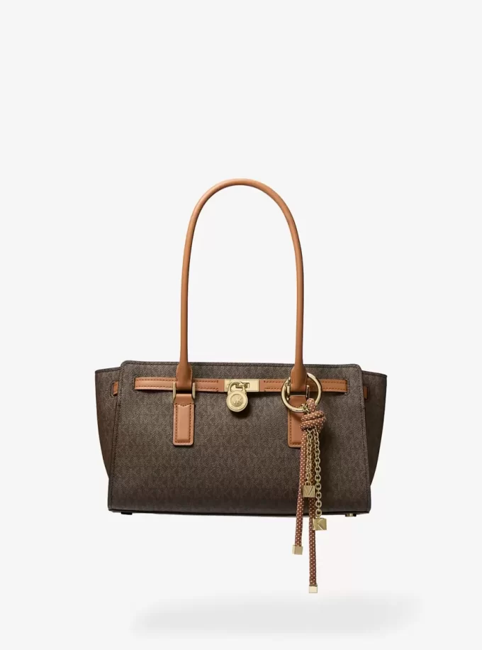 Bolso satchel pequeño con logotipo de la firma Hamilton Moderne Bolso satchel pequeño con logotipo de la firma Hamilton Moderne