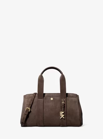 Bolso satchel pequeño de ante Romee