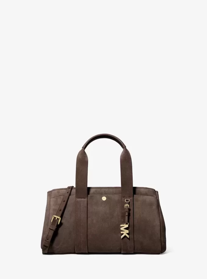Bolso satchel pequeño de ante Romee