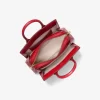 Bolso satchel pequeño metálico Laila con logotipo de la firma Bolso satchel pequeño metálico Laila con logotipo de la firma