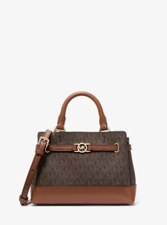 Bolso satchel Reed Extra-Small con el logotipo de la firma
