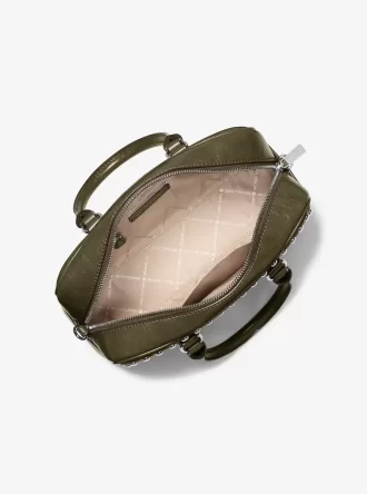Bolso Thompson mediano con tachuelas desgastadas