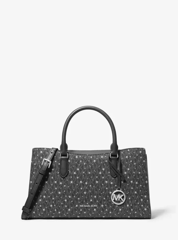 Bolso tipo cartera Arden mediano con logotipo impreso.