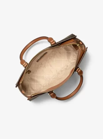Bolso tipo cartera Arden mediano con logotipo impreso.