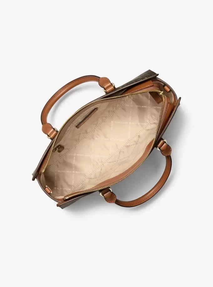 Bolso tipo cartera Arden mediano con logotipo impreso.
