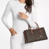 Bolso tipo cartera Arden mediano con logotipo impreso.
