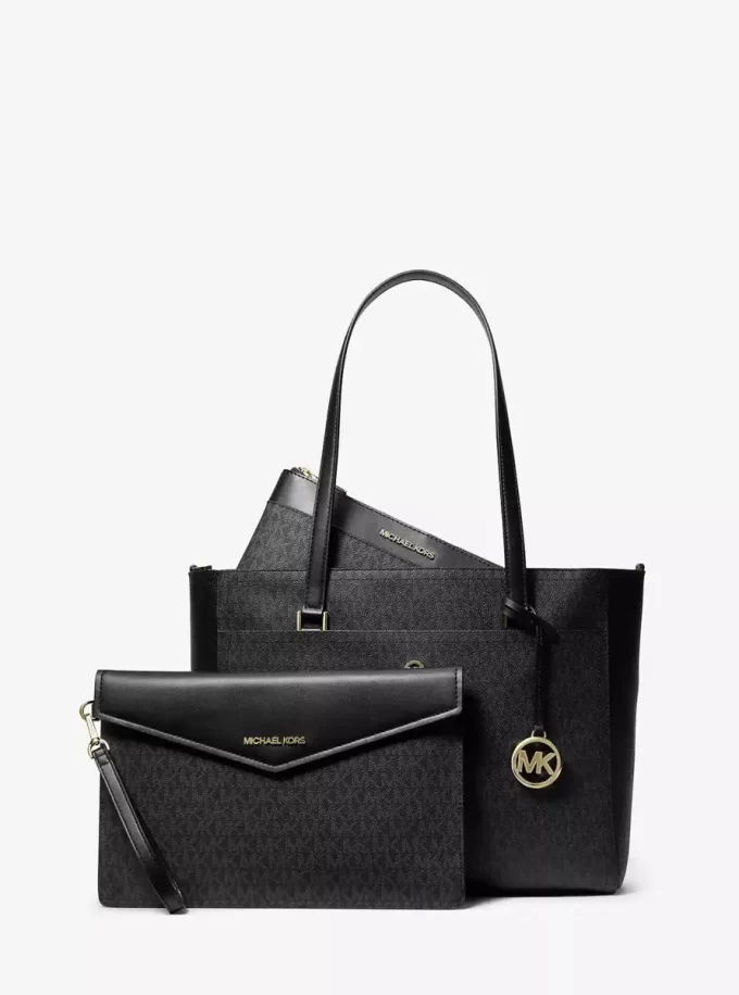 Bolso tote 3 en 1 con logotipo grande de Maisie