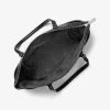 Bolso tote Charlotte grande de cuero con cremallera superior y logotipo