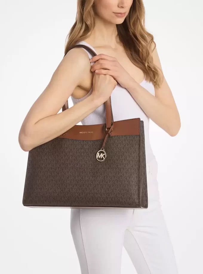 Bolso tote con el logotipo de la firma Jet Set grande