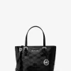 Bolso tote convertible Jet Set extrapequeño con logotipo de patente en relieve