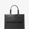 Bolso tote de piel granulada con el logotipo de Cooper en relieve Bolso tote de piel granulada con el logotipo de Cooper en relieve